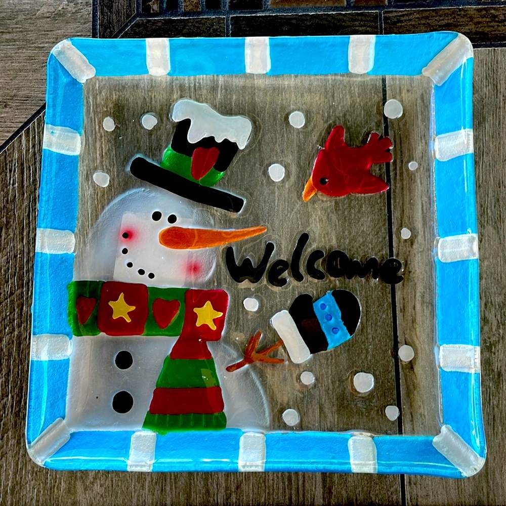 Holiday destination glass